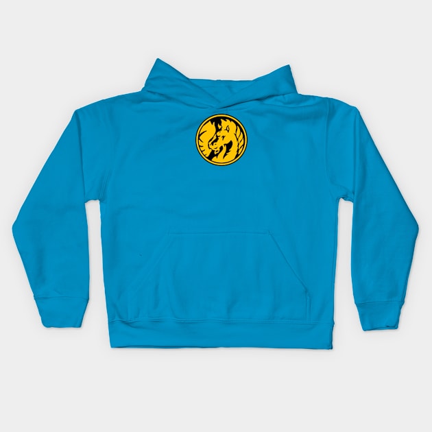 Tenma Thunderzord Coin Kids Hoodie by Javier Casillas